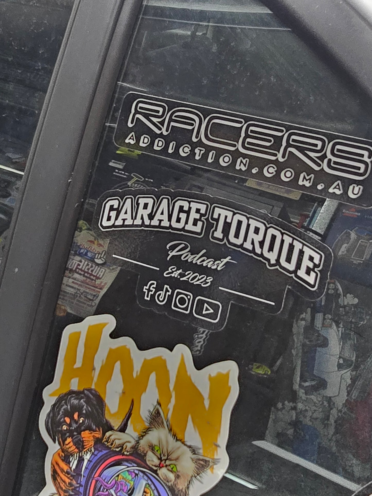 Garage Torque Podcast Banner Sticker - Small