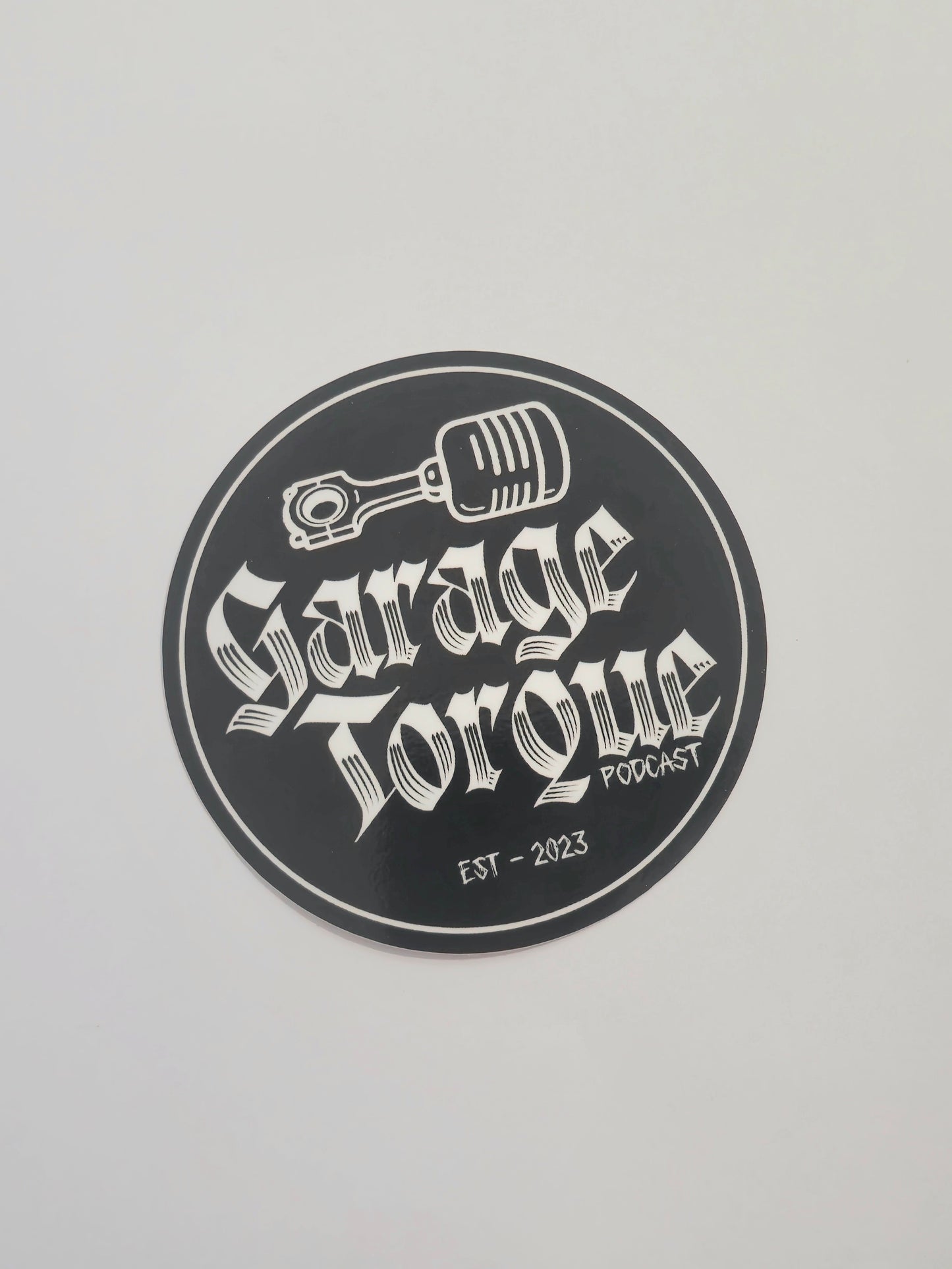 PODCAST STICKER ROUND - 90mm small