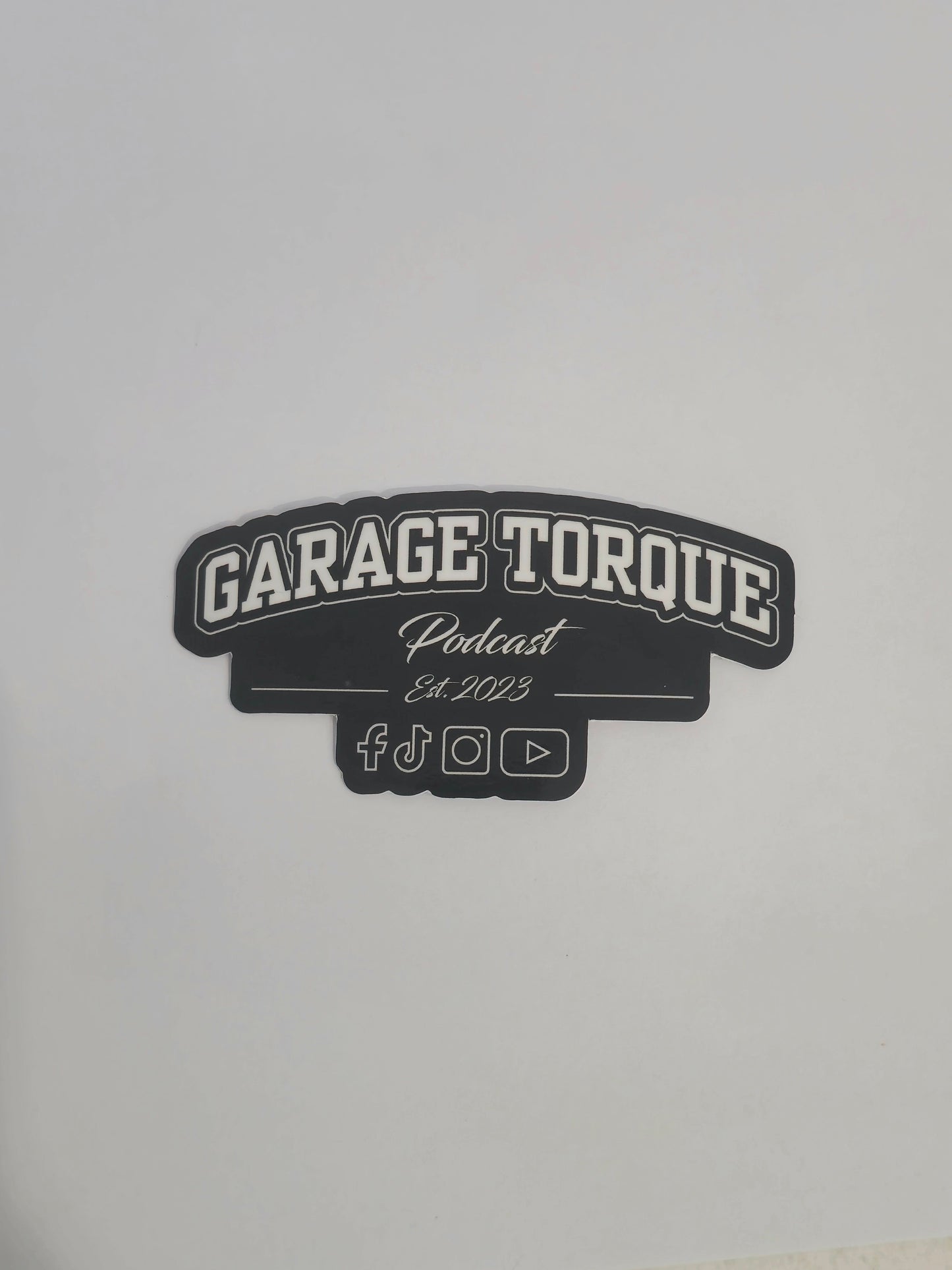 Garage Torque Podcast Banner Sticker - Small