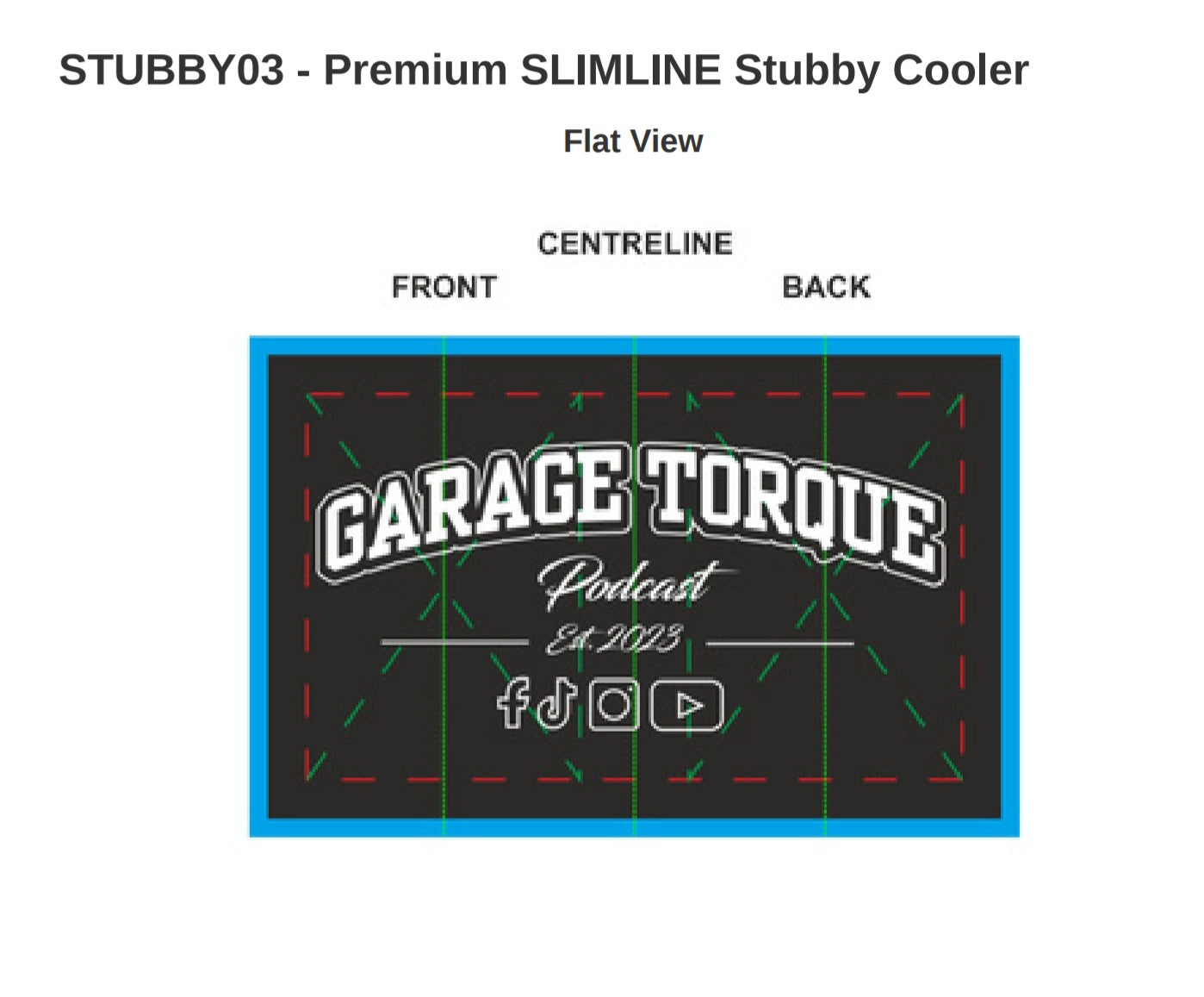 Podcast Design Stubby Holder